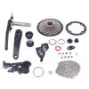 10 Speed Derailleur Groupset, 42T Flywheel Shift Kit, Mountain Drivetrain Set, Crank Shifter Rear Derailleur Chain Set view 1