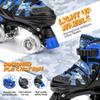 Adjustable Roller Skates for Boy & Youth, Kids Roller Skates with All Light up Wheels for Indoor Outdoor Sports view 2