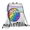 Herdesigns Volleyball Custom Drawstring Backpack Sport Ball Personalized Dance Bags Lightweight Backpacks for Men Women Birthday Gifts Mini Gym Sports Beach Swim Travel Drawstring Bag view 2