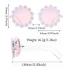 MUTYNE Retro Daisy Sunglasses Women Flower Round Sun Glasses Novel Disco Glasses Cute Ladies Fashion Shades Eyewear,Gradient Purple,One size view 2