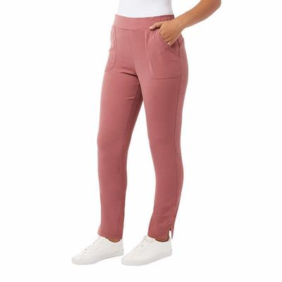 32 Degrees Ladies' Lightweight Twill Pull on Pant Pink