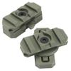 SIANKO Tactical Helmet ARC Rail Adapter Kit (a pair),360 Rotatable Picatinny Adapter,Helmet Side Rail Mount Accessories (Green) view 1