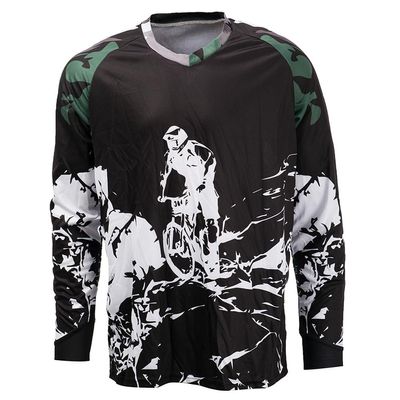 Hotlion Cycling Jersey Men Long Sleeve MTB Motocross Shirt Off-Road Racewear