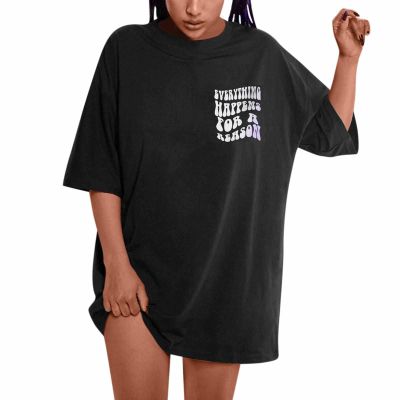 Plus Size Oversized T-Shirts for Women Summer Drop Shoulder Short Sleeve Crewneck Tops Trendy Casual Loose Graphic Tee