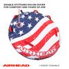 SportsStuff Airhead Stars and Stripes 1 Towable 1 Rider Tube + Airhead 2 Section Tow Rope for 1-2 Rider Towable Tubes, 60-Feet view 3