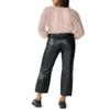 Sanctuary Marine Leather Crop Trousers Black 32 view 2