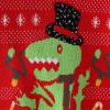 Kids Dinosaur Pattern Christmas Sweater Holiday Party Red Green Knitted Sweater (as1, Age, 5_Years, 6_Years, Pullover - Red) view 3