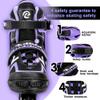 Ruthfot Adjustable Inline Skates for Boys and Girls, Light Up Skates for Ages 6-16 Kids Outdoor Illuminating Patines for Women and Men view 2