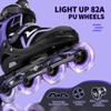 Ruthfot Adjustable Inline Skates for Boys and Girls, Light Up Skates for Ages 6-16 Kids Outdoor Illuminating Patines for Women and Men view 3