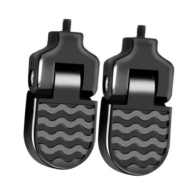 CORHAD 1pair Mountain Bike Rear Footrest Aluminum Alloy Foldable Pedals for Easy to Install Safe Foot Support for Boys and Girls and for Mountain and Standard