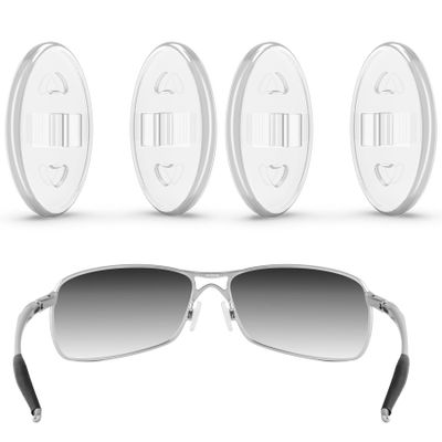 ToughAsNails 2 Pairs Clear Replacement Nose Pads Pieces for Oakley Overlord OX5067
