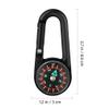 Sosoport Compass Carabiner Buckle 12pcs Survival Compass Set for Camping Hiking view 2
