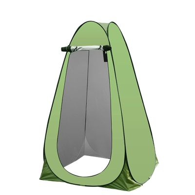 Pop Up Private Tent Shower Tent Portable Outdoor Camping Bathroom Toilet Tent Changing Room Private Shelter Hiking and Beach Awning Pontoon Changing Room,Privacy Tent (Green)