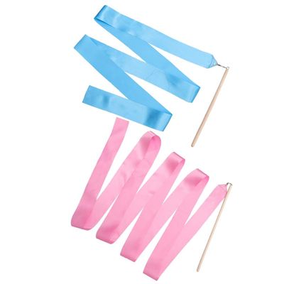 BESPORTBLE 2Pcs Dancing Ribbon Streamer aldult Ribbon Stick Gymnastics Rope Funny cat no Knot Props Performance Props Wood Ribbon Performance Handheld Party Ribbons
