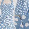 1950s Dresses for Women Vintage Polka Dot Halter 1950s Retro Dresses for Women Vintage Cocktail Dress Sleeveless Backless Flared A Line Dresses Rockabilly Dresses Halter Neck Blue Dress Polka Dot M view 2