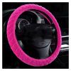 FUERU Car Steering Wheel Cover Set Car Steering Wheel Cover Winter Crystal Short Plush Comfortable and Durable Car Interior (Color : 3#) view 1