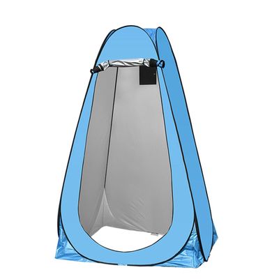 Pop Up Private Tent Shower Tent Portable Outdoor Camping Bathroom Toilet Tent Changing Room Private Shelter Hiking and Beach Awning Pontoon Changing Room,Privacy Tent (Light Blue)