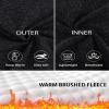 FOREYOND Plus Size Fleece Thermal Underwear for Women Long Sleeve Workout Tops Athletic Shirt with Zipper Pocket view 4