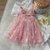 BGFKS Layered Tulle Tutu Dress for Toddler Girls,Baby Girl Rainbow Tutu Princess Skirt Set with Flower Headband.(Flower Dusty Rose,2T) view 2