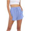 Uillui Sweat Shorts Womens 5" Loose Comfy Cotton Athletic Gym Shorts Y2K Teen Girls Trendy High Waisted Workout Running Shorts Sports Casual Yoga Jogger Short Pants Pockets view 2
