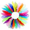 Colovis 30 Pack Dance Scarves,15 Colors Square Juggling Scarf Props Magic Trick Silk Scarves Music Movement Scarf for Kids to Play with, 24 by 24 Inches view 1