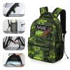 Fovanxixi Custom Green Dinosaur Skull Claw Backpack for Kids Boys Girls Personalized Name Text Children Backpack School Bag Customized Daypack Schoolbag for Student Bookbag view 3