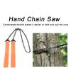 Pocket Chainsaw, 24 Inch Hand Saw, Camping and Survival Chain Saw for Fast Easy Cutting, Survival Saw, Cable Saw, Camping Saw, Survival Gear, Backpacking Gear, Camp Saw view 2