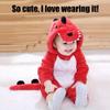 ABTSHU Baby Red Dinosaur Costume Toddler Halloween Dress Up Outfit 3-4 Years view 2