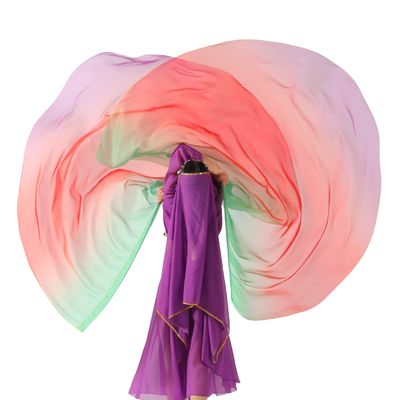 Worship Flags for Dance Church,Praise Dance Flags for Worship Set(2 Flags+ 2 Flexi Rods+1 Storage Bag) 10#GREEN-RED-PURPLE