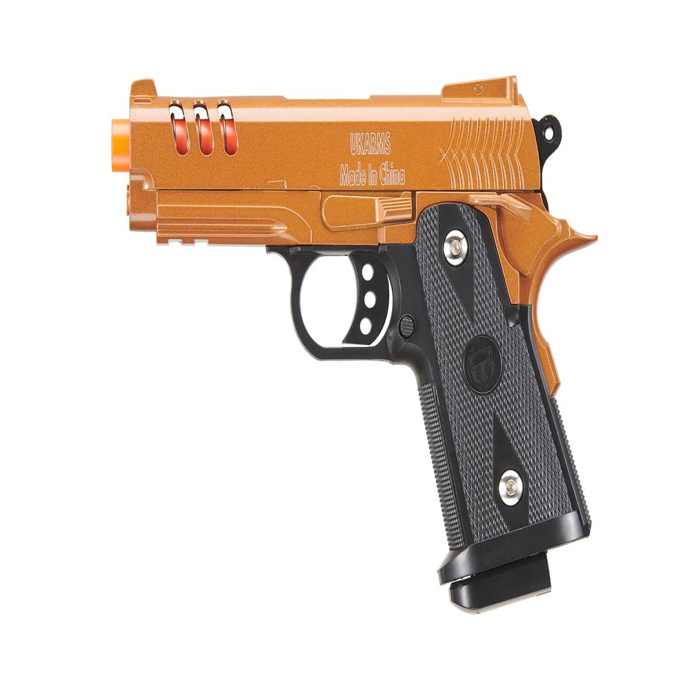 GoldenBall 2011 Compact Heavyweight Series Airsoft Spring Pistol (Color: Gold)