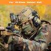 Qavctw Tactical Helmet Rail Headset Adapter Suspension Bracket for Airsoft Ear Protection Fast ARC Rail System view 2