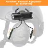 Qavctw Tactical Helmet Rail Headset Adapter Suspension Bracket for Airsoft Ear Protection Fast ARC Rail System view 4
