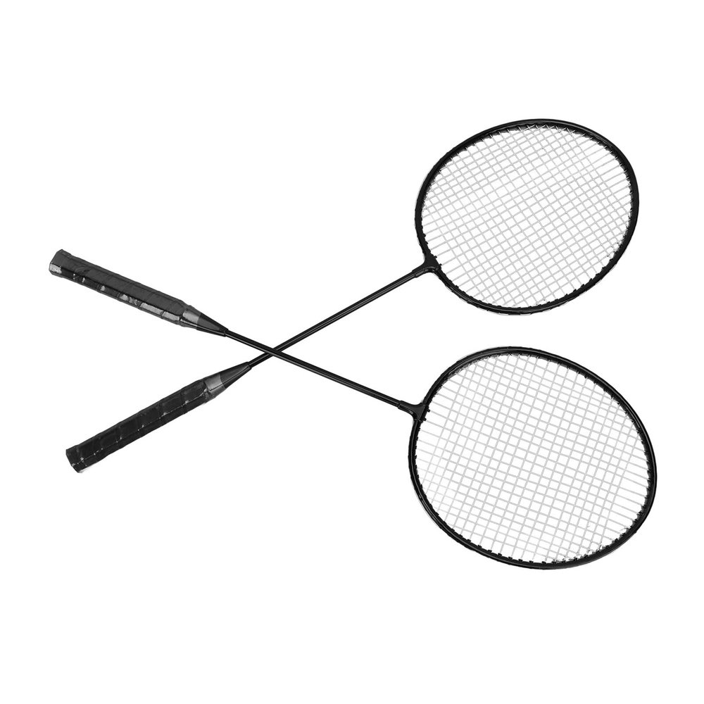 Badminton Rackets Set of 2, Lightweight Badminton Racquets for Beginners, Large Sweet Spot, T Shaped Tee Design, for Amateur Primary Training