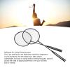 Badminton Rackets Set of 2, Lightweight Badminton Racquets for Beginners, Large Sweet Spot, T Shaped Tee Design, for Amateur Primary Training view 3