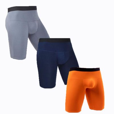 Aizscvu Men's underwear, elastic- soft-breathable boxer briefs,3-pack