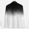 Ymosrh Golf Polos for Men, Men's Polo Shirts Long Sleeve Men Mens Lapel Printed Casual Top Loose Sports Shirt Shirts with Collar Big and Tall (3XL, White) view 3
