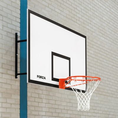 FORZA Wall Mounted Basketball Backboard & Hoop | Official Game Standard  NBA/FIBA Regulated | Two Sizes & Styles Available (Standard, 71" x 41")