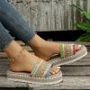 Ladmiple Wedge Heels For Women Dressy Closed Toe Women's Summer Espadrilles Sandals Platform Sandals Wedge Ankle Strap Open Toe Sandals view 4