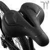 Oversize Bike Seat (11.8x10.8x5.8IN) for Peloton Bike Saddle with Gel Comfortable Bike Seat Cushion Bicycle Seat for Men Women Memory Foam Bicycle Saddle Fit for Exercise Mountain Bike view 1
