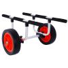 Nicemoods Heavy Duty Kayak Cart Width Adjustable Canoe Cart with 12Inch Flatfree Beach Wheels Boat Dolly Cart Transport Carrier Adjustable Width Kayak Trolley with Airless Kayak Wheels 300lb Capacity view 1