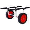 Nicemoods Heavy Duty Kayak Cart Width Adjustable Canoe Cart with 12Inch Flatfree Beach Wheels Boat Dolly Cart Transport Carrier Adjustable Width Kayak Trolley with Airless Kayak Wheels 300lb Capacity view 2