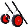Nicemoods Heavy Duty Kayak Cart Width Adjustable Canoe Cart with 12Inch Flatfree Beach Wheels Boat Dolly Cart Transport Carrier Adjustable Width Kayak Trolley with Airless Kayak Wheels 300lb Capacity view 3