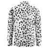 Dalmatian Print Men's Button Down Shirts Long Sleeve Casual Regular Fit with Pocket view 4