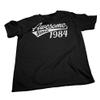40th Birthday Gift Shirt for Men - Awesome Since (Birth Year) - Black-4X view 3