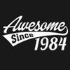 40th Birthday Gift Shirt for Men - Awesome Since (Birth Year) - Black-4X view 4