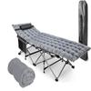 VaygWay Foldable Outdoor Camping Cot and Cot Pad Mattress- Soft Comfortable Lightweight Thick Cotton Sleeping Cot- Portable Hiking, Traveling, Backpacking Waterproof Bottom Pad view 1
