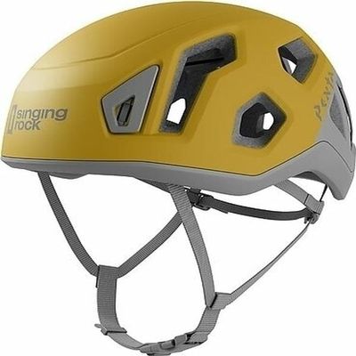 Singing Rock Penta 2 Lightweight Climbing Helmet | Ideal for Sport Climbing, Trad Climbing, and Mountaineering | Yellow Small