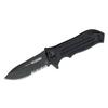 BLACKHAWK POINT MAN Knife G10 Sideliner 3-3/8 Partially Serrated D2 Tool Steel Blade with G10 Handle (BH15PM211BK) view 1