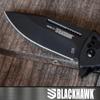 Bear & Son BLACKHAWK - ASSISTED - 3.25" - Drop Point - D2 Tool Steel - G10 w/SS Liners - Bronze Washers - BH15H201BK view 4