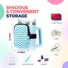 Water Cup Bottle Pouch Accessory | Compatible with Stanley Tumbler| Great for Workouts, Gym, Running, Walking, Sports| Keeps Cards, Keys, and Earphones Safe| Fun and Cute Designs (Pink Chevron) view 2